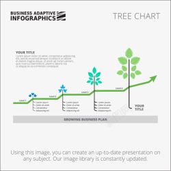 树形信息图表矢量图素材