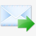 电子邮件向前信发送须有图标图标