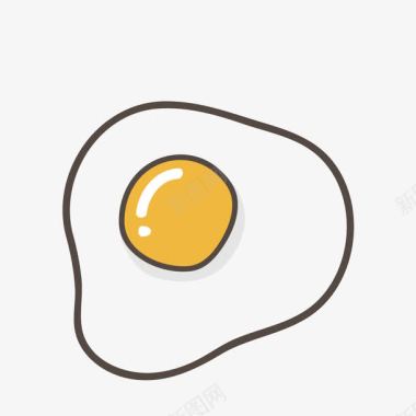 食物煎鸡蛋图标图标