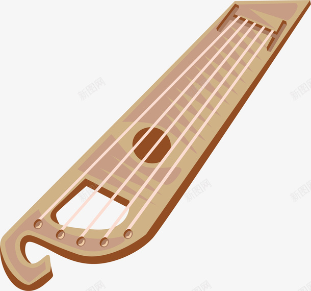 卡通古筝矢量图ai免抠素材_88icon https://88icon.com 中国传统乐器 乐器 卡通古筝 古筝 声乐 音乐教育 矢量图