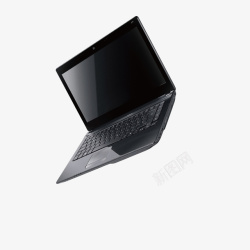 黑色笔记本电脑产品图素材