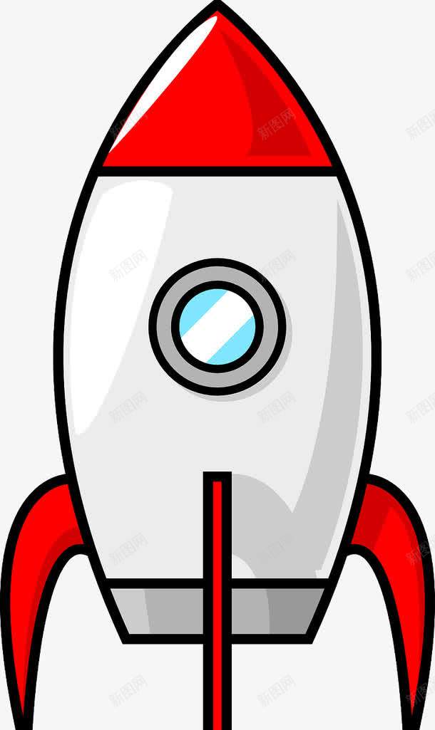 卡通手绘升天火箭png免抠素材_88icon https://88icon.com 喷射 火箭 科技 科研成果 简图 红色的 飞翔