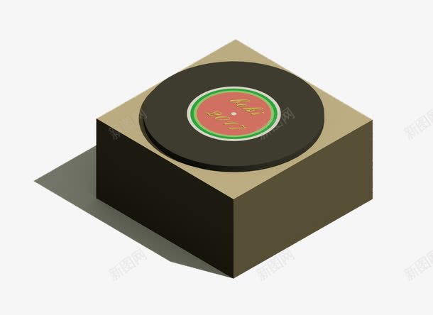 四方块上的音乐盒png免抠素材_88icon https://88icon.com 卡通 四方块 手绘图 碟子 音乐播放器 音乐盒