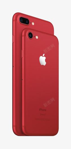 红色IPHONE7素材