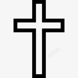 十字架形状天主教图标高清图片