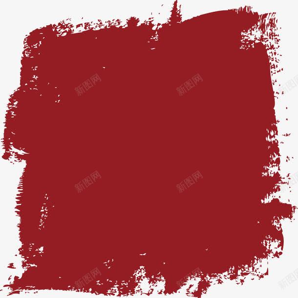 红色油漆涂抹色块png免抠素材_88icon https://88icon.com 油漆 涂抹 红色 色块