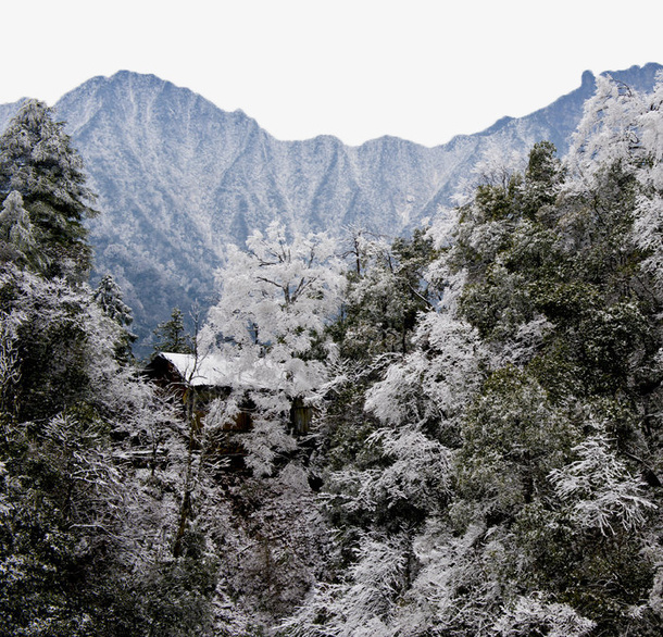 梵净山上的雪景png免抠素材_88icon https://88icon.com 一方净土 人间仙境 优美 净土 摄影 旅游 梵净山 雪景 风景