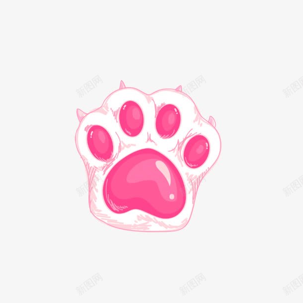 粉粉好看的猫爪png免抠素材_88icon https://88icon.com 卡通手绘 手绘猫爪 粉粉好看的猫爪 粉色的猫爪