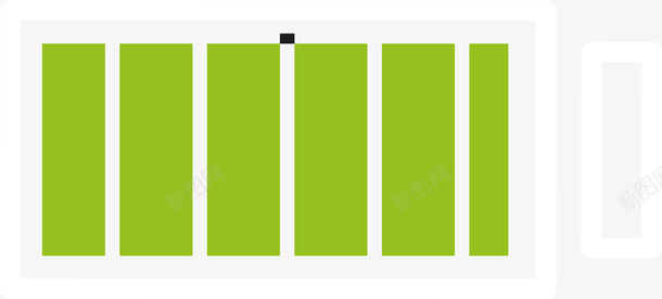 绿色能源图标绿色低能耗电池图矢量图图标图标