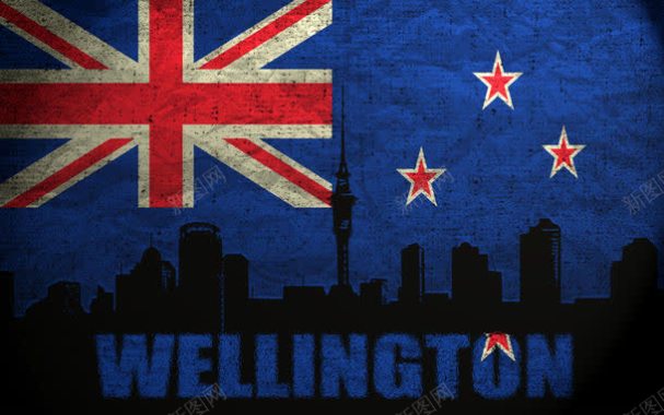新西兰国旗背景