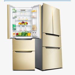 四门铜管电冰箱三门家用双门冰箱高清图片