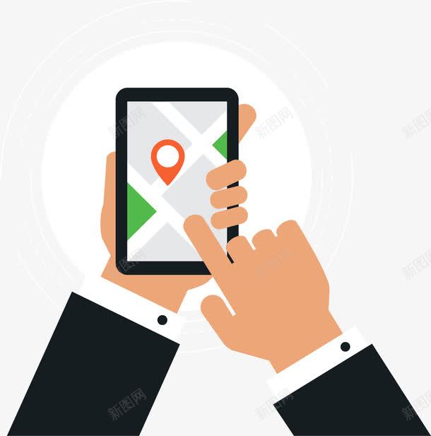 手机定位导航png免抠素材_88icon https://88icon.com GPS定位 GPS定位地图 GPS系统 app 手臂 线路查询 路线查询