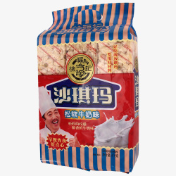 徐福记食品松软牛奶味沙琪玛高清图片