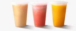 三杯果汁刨冰素材