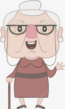 卡通老奶奶素材