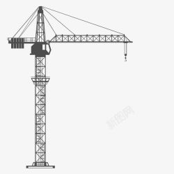 塔吊PNG建筑工地塔吊高清图片