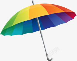打伞的太阳一把彩色伞高清图片