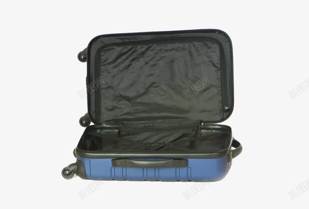 蓝色皮箱png免抠素材_88icon https://88icon.com 产品实物 储物 打开的箱子 打开行李箱 拉杆箱 旅行箱包 空箱子 箱子 蓝色皮箱 行李箱