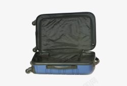 行李箱包蓝色皮箱高清图片