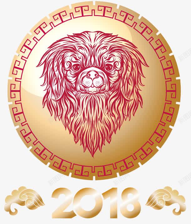 2018狗年春节传统边框标签png免抠素材_88icon https://88icon.com 2018 2018年 卡通狗 吉犬贺岁 天狗保平安 狗年 狗年吉祥 狗年吉祥物 狗年旺旺 狗年行大运