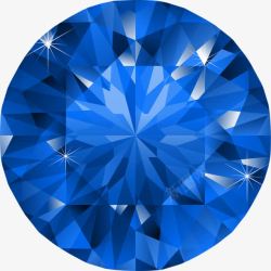 水晶蓝色钻石素材