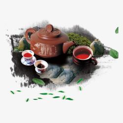 大茶壶中国风茶具高清图片