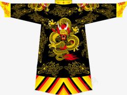 清朝皇帝画像精致龙袍服饰高清图片