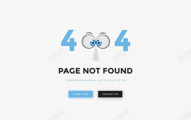 404页面psd免抠素材_88icon https://88icon.com 404网页 FOUND NOT PAGE 个性 独特 网面设计