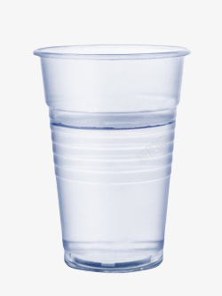 透明解渴胶杯里的一瓶饮料实物素材