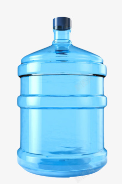 纯净的桶装水透明解渴蓝色桶装瓶塑料瓶饮用水高清图片