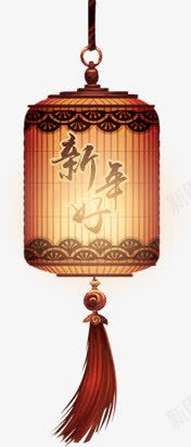 新年好灯笼标签png免抠素材_88icon https://88icon.com 新年好 标签 灯笼