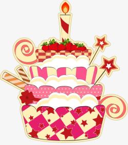 徽章1周岁生日蛋糕高清图片