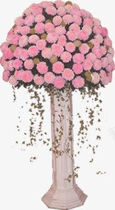 粉色鲜花装扮迎宾区png免抠素材_88icon https://88icon.com 粉色 装扮 迎宾 鲜花
