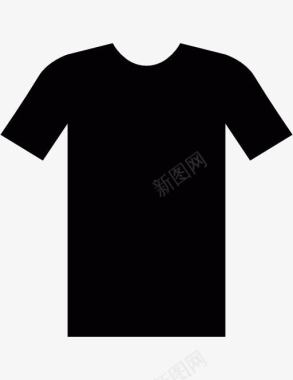 整齐的衬衫BlackTshirt图标图标