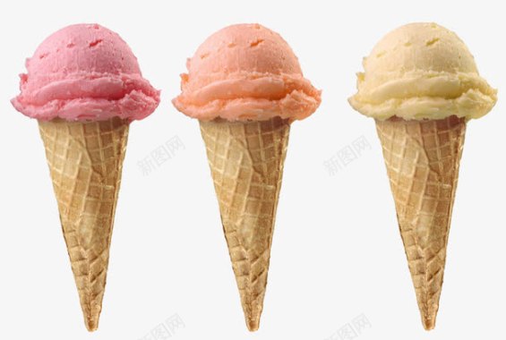 抹茶甜筒卡通冰淇淋手绘食物图标图标