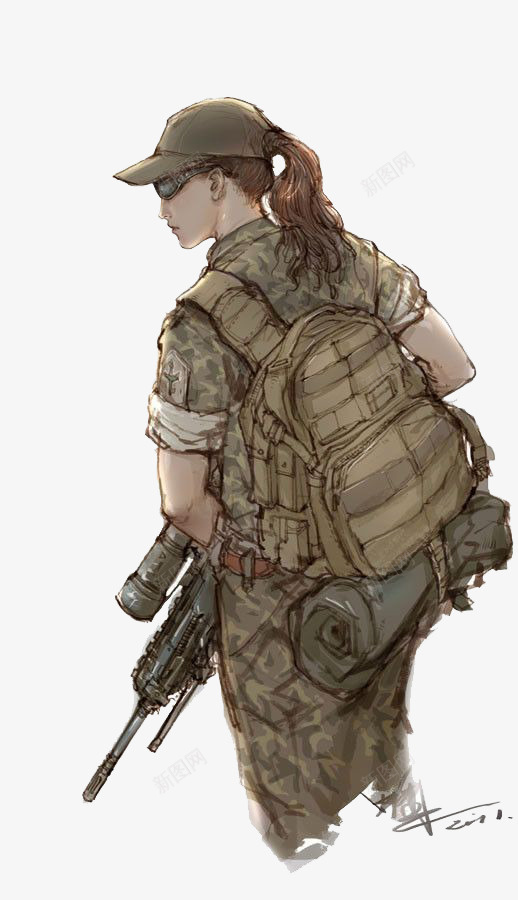 戴墨镜穿迷彩服的女兵png免抠素材_88icon https://88icon.com 女兵 女子 女子兵 巾帼英雄 戴墨镜 报国 穿迷彩服 红色娘子军 背包