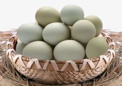 筛子里绿壳鸡蛋鸡蛋高清图片