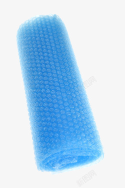 蓝色手绘泡泡包装塑料纸素材