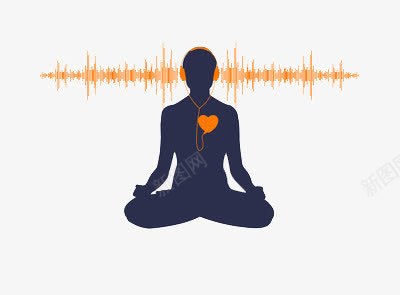 听听心的声音png免抠素材_88icon https://88icon.com 橙色 耳机 语音波纹 音波 音量波动