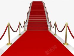 红地毯阶梯楼梯素材