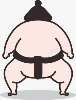 相扑的男人卡通肥胖相扑男人高清图片
