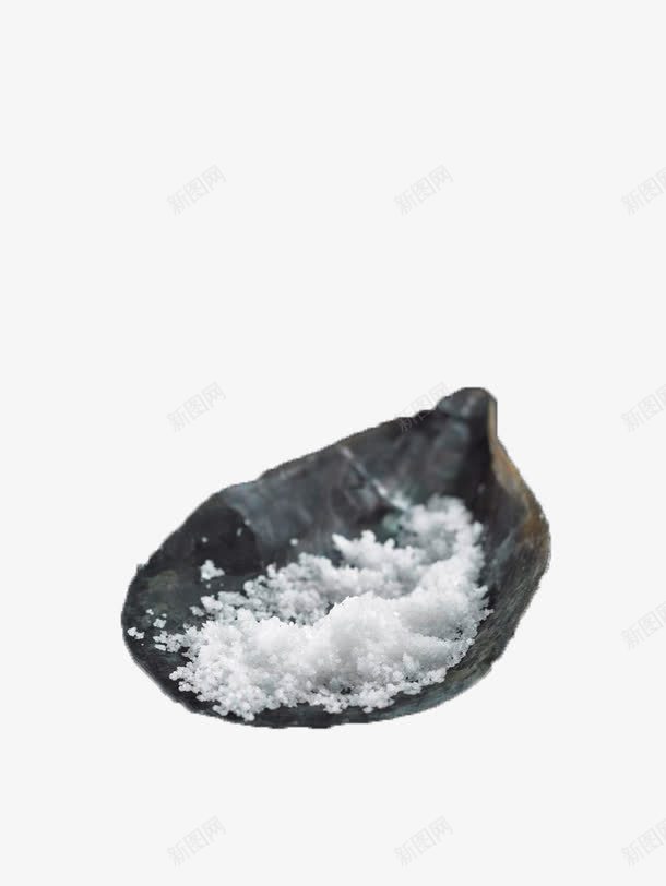蚌壳里的海盐png免抠素材_88icon https://88icon.com 晶体 海盐 盐巴 盐晶 蚌壳