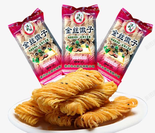 袋装金丝馓子png免抠素材_88icon https://88icon.com 品种繁多 油炸食品 袋装 金丝馓子 零食 风味各异 馓子