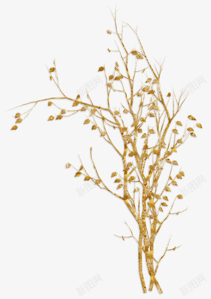 金色树木png免抠素材_88icon https://88icon.com 华丽 树木 植物 装饰图案 金色