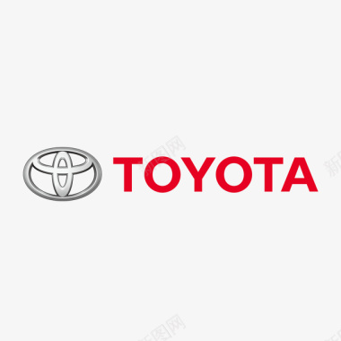 红色一汽丰田logo矢量图图标图标