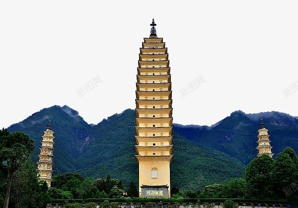 彩云之南png免抠素材_88icon https://88icon.com 三塔 云雾 五朵金花 古城 大理 大理三塔 建筑 白族 远山