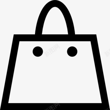 购物纸质手提袋购物袋手提袋卡通图标图标