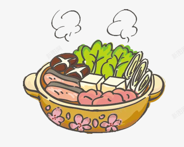 开心火锅png免抠素材_88icon https://88icon.com 丸子 火锅 翻滚 肉 蔬菜 锅底 食欲 香菇 鱼豆腐