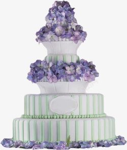 多层紫色生日蛋糕素材