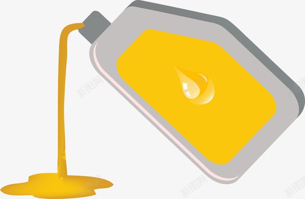 瓶子里面倒出来的黄油png免抠素材_88icon https://88icon.com 动漫动画 卡通手绘 瓶子 装饰图 黄油 黄油流体 黄色